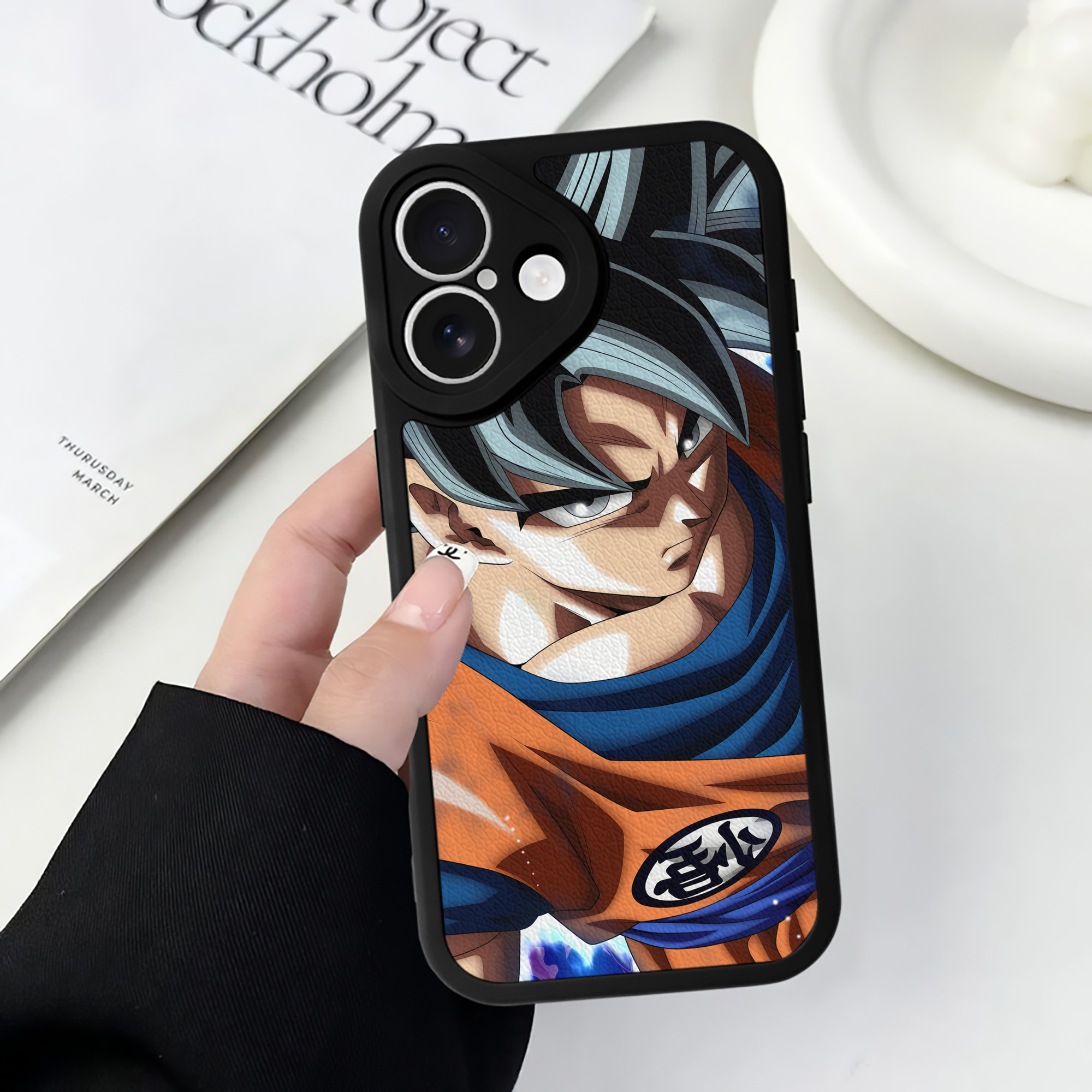 （画像用） ドラゴンボール DRAGON BALL 【iPhone 16シリーズ対応】シリコンスマホケース（レザー調） 材質：シリコン